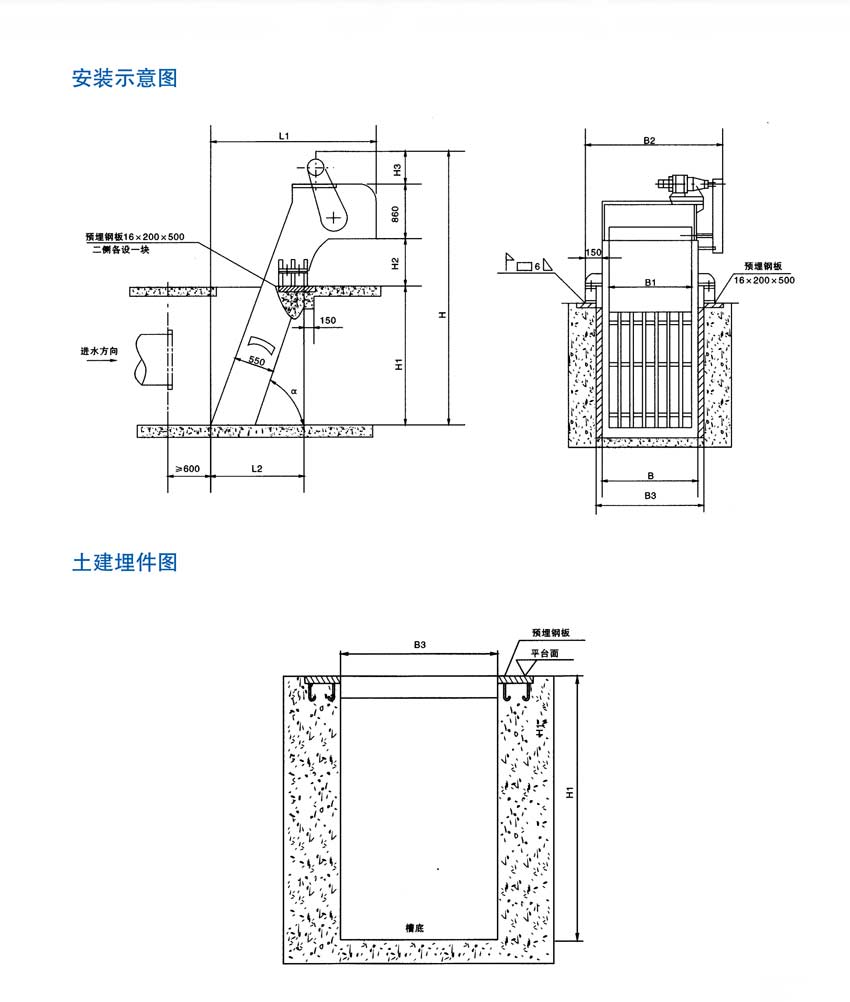 回轉式格栅清污機安裝示意圖.jpg